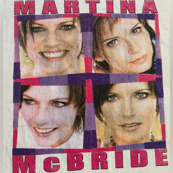Vintage 90s Martina McBride Country Music Tour Tshirt Allsport Unisex Large - Picture 2 of 5